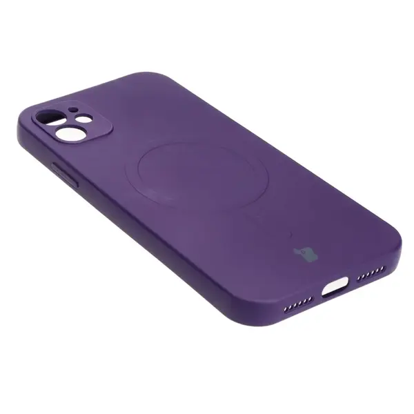 Bizon Case Silicone Magnetic Apple iPhone 11 plum