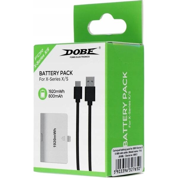 Venom Μπαταρία για χειριστήρια XBOX Series X / S 800mAh TYX-2610B λευκό