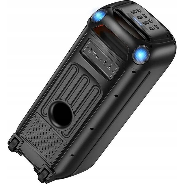 HOCO ηχείο bluetooth + 2 x ασύρματα μικρόφωνα HA13 Max μαύρο