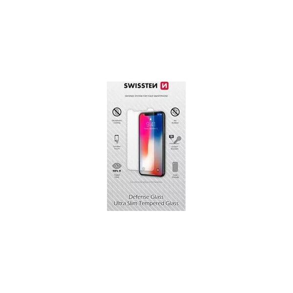 Ενισχυμένο προστατευτικό γυαλί Swissten, για Apple iPhone SE 2020, μαύρο, φιλικό προς τη θήκη και με χρωματιστό πλαίσιο