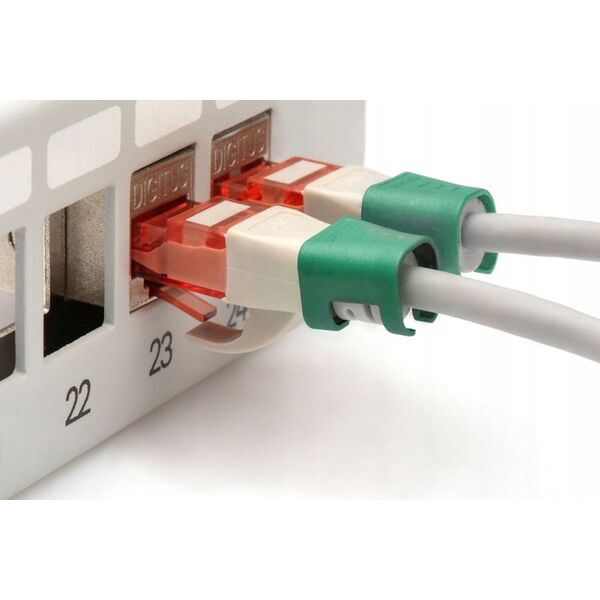 Digitus DIGITUS Farbclips für Patchkabel RJ45 100 Stück grün