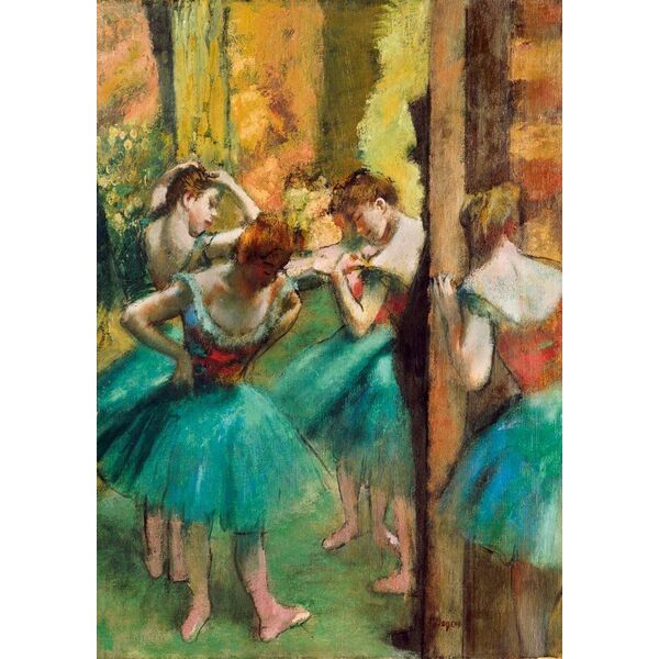 Bluebird Puzzle Puzzle 1000 Różowa i zielona tancerka, Degas