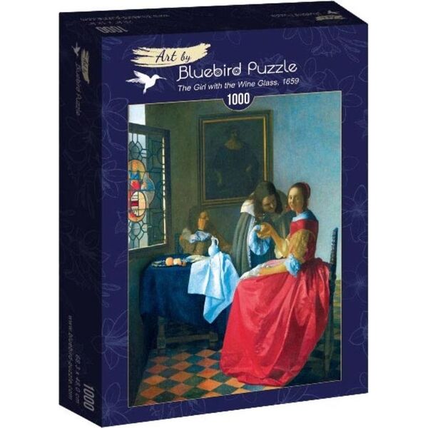 Bluebird Puzzle Puzzle 1000 Vermeer Dziewczyna z kieliszkiem wina