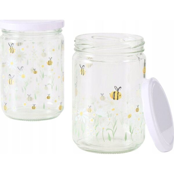 Βιδωτά βάζα αποθήκευσης HONEY, 500 ml, 2 τεμ.