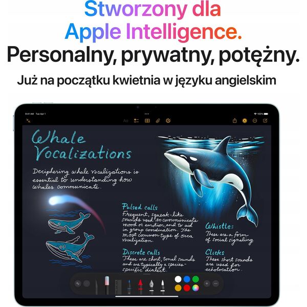 Apple iPad Air 13" M3 256GB Wi-Fi (7.gen) niebieski - 2025 - Gwarancja bezpieczeństwa. Proste raty. Bezpłatna wysyłka od 170 zł.