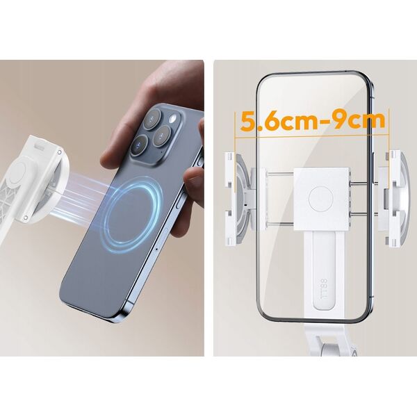 Kijek SELFIE Stick Statyw 1,44m na Magnes MagSafe Telefon Smartfon + PILOT / TT88