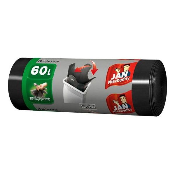 Grosik Worki na śmieci 60L 26szt. (ZZA387600)