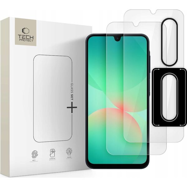 SZKŁO HARTOWANE TECH-PROTECT GLASS SET+ GALAXY A26 5G CLEAR