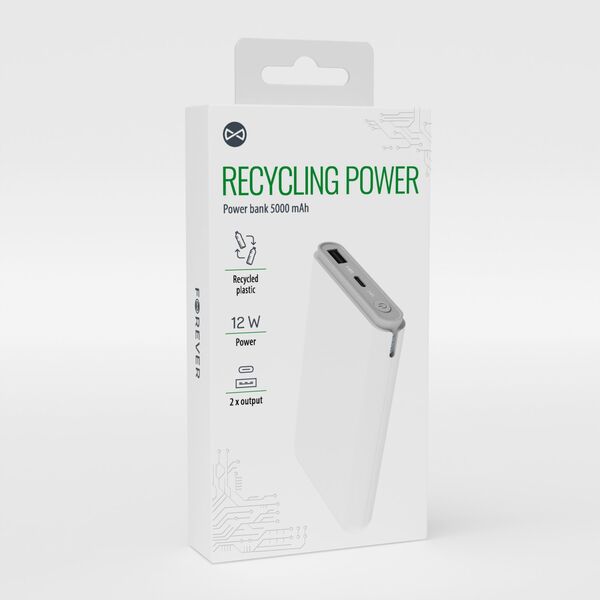 Forever recycling power bank 5000 mAh RPB-05-18,5 5907457753273