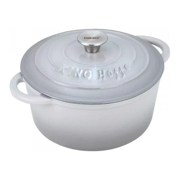 KingHoff EMALIOWANY GARNEK ŻELIWNY 24cm KINGHOFF KH-1521