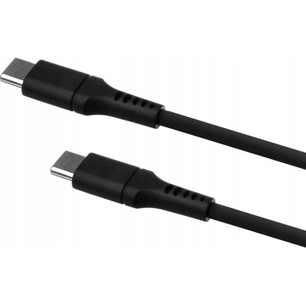 Fixed Fixed | Liquid Silicone Cable USB-C/USB-C, 1.2m, 60W | FIXDLS-CC12-BK