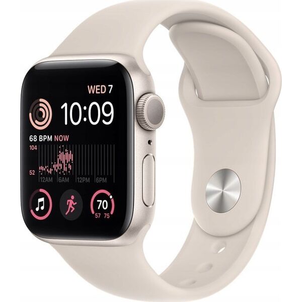 Smartwatch Apple Watch SE GPS 40mm Starlight Alu Sport S/M Beżowy  (MXEF3ET/A)