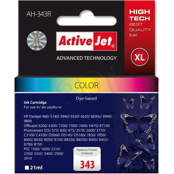Tusz Activejet tusz AH-343R / C8766EE nr 343 (cyan, magenta, yellow)