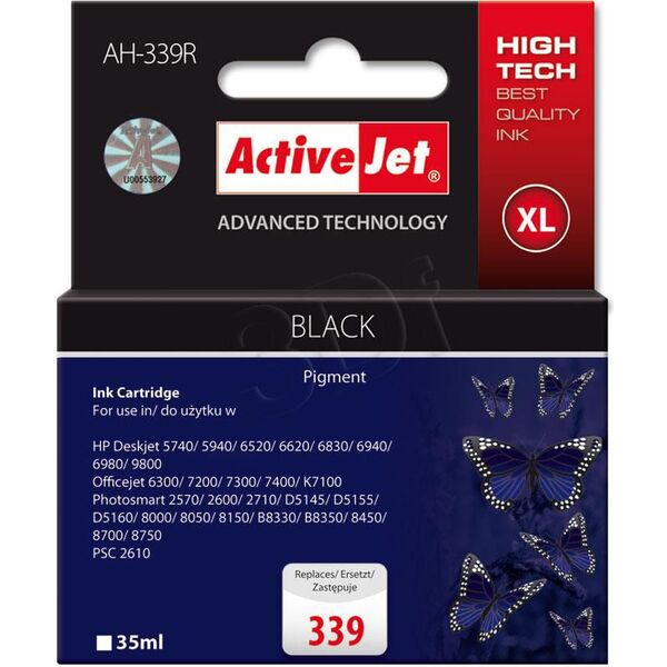 Tusz Activejet tusz AH-339R / C8767EE nr 339 (black)