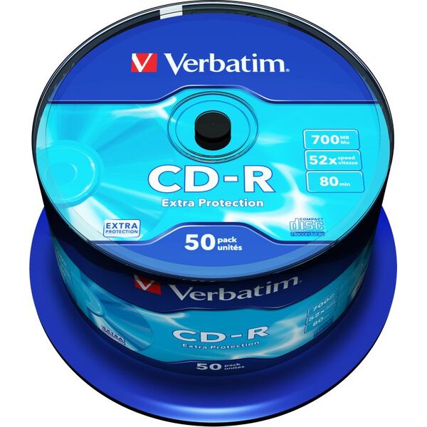 Verbatim CD-R 700 MB 52x 50 sztuk (43351)