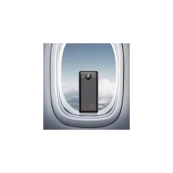 Powerbank  Powerbank Bateria zewnętrzna VEGER L20S - 20 000mAh LCD Quick Charge PD 20W czarny (VP2039PD  / W2039PD )