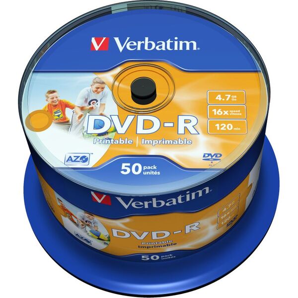 Verbatim DVD-R 4.7 GB 16x 50 sztuk (43533)