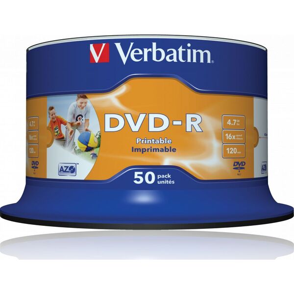 Verbatim DVD-R 4.7 GB 16x 50 sztuk (43533)