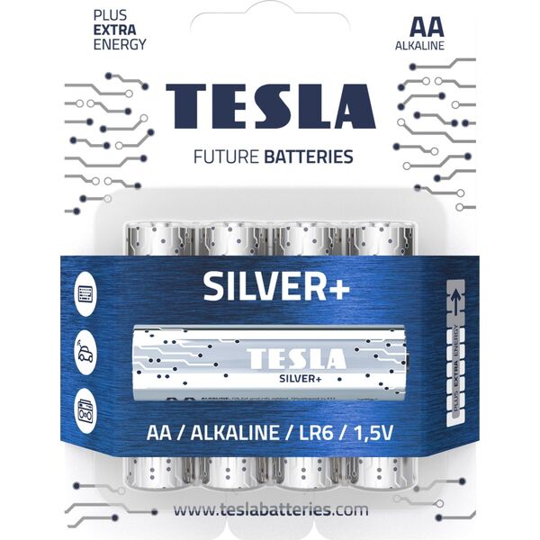 Tesla TESLA SILVER Alkaline baterie AA (LR06, tužková, shrink) 10 ks