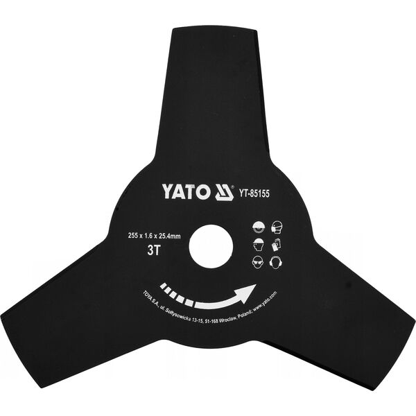 Yato tarcza do podkaszarki 255mm 25,4mm (YT-85155)