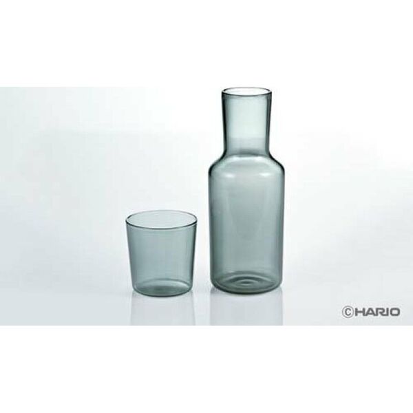 Hario - Colors Night Carafe - Καράφα 600ml με ποτήρι 280ml γκρι