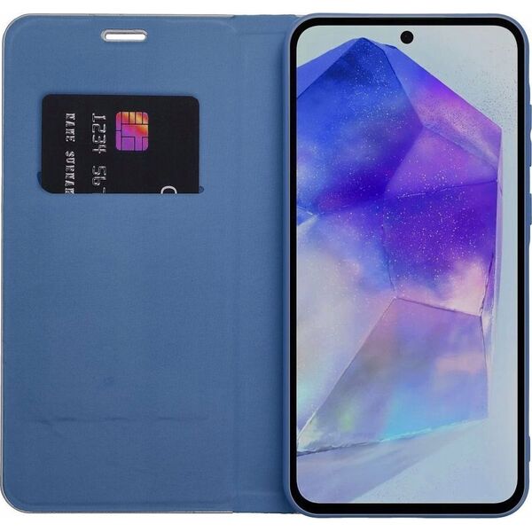 Θήκη LUNA Book Carbon για XIAOMI Redmi Note 14 PRO 5G / 14 PRO PLUS 5G μπλε