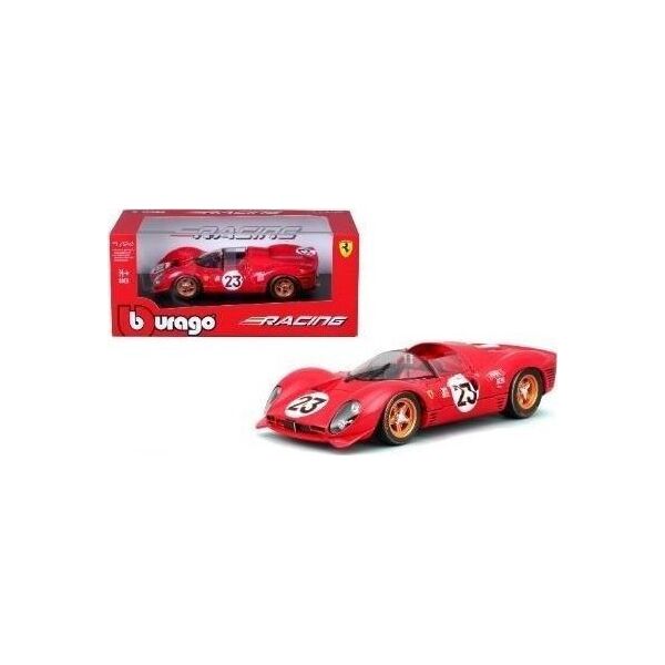 BBURAGO Ferrari 330 P4 Daytona 1:24 κόκκινο Προσυναρμολογημένο