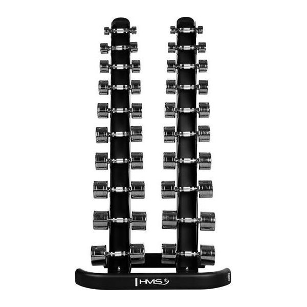 ZESTAW HANTLI POLIURETANOWYCH HPT 2 x 1 - 10 KG (110 KG) + STOJAK STR37 HMS