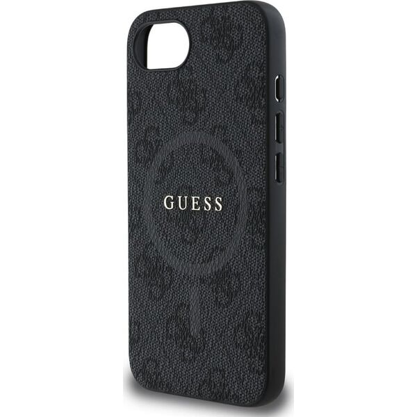 Etui Guess 4G Ring Classic Logo MagSafe  do iPhone 16e czarny