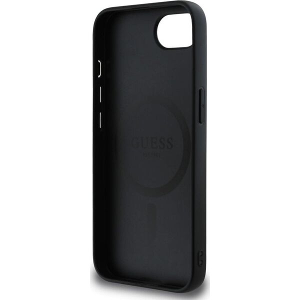 Etui Guess 4G Ring Classic Logo MagSafe  do iPhone 16e czarny