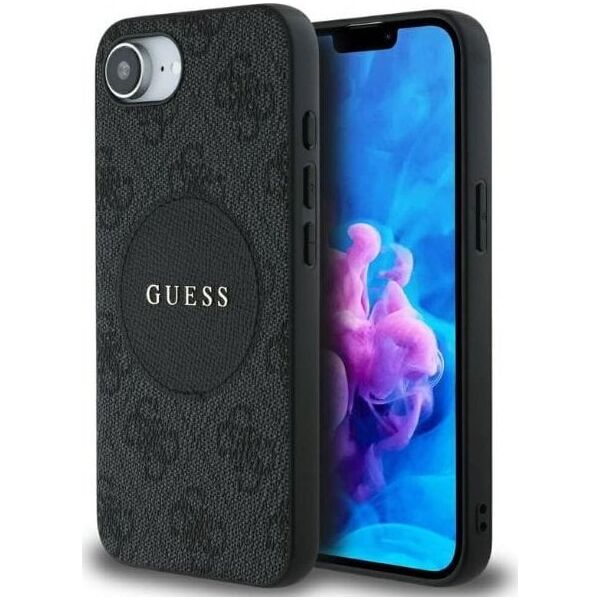 Etui Guess 4G Circle Classic Logo        MagSafe do iPhone 16e czarny