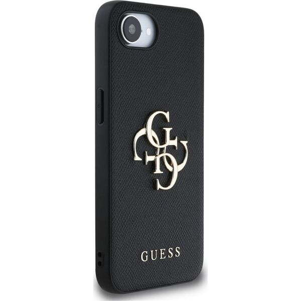 Etui Guess Grained Big 4G Logo Small     Classic Logo do iPhone 16e czarny