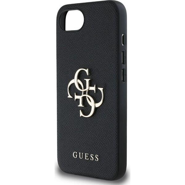 Etui Guess Grained Big 4G Logo Small     Classic Logo do iPhone 16e czarny