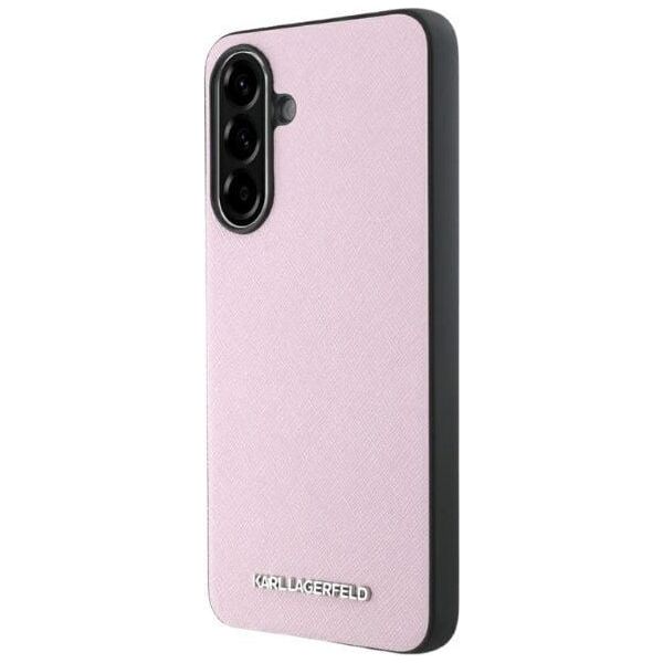 Etui Karl Lagerfeld Saffiano Metal Logo  do Samsung Galaxy A56 różowy