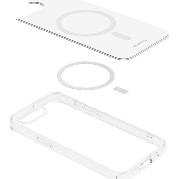 Crong Clear MAG Cover - Etui iPhone 16e MagSafe (przezroczysty)