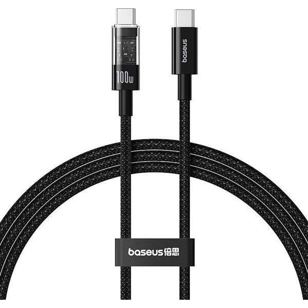 Καλώδιο Baseus Gem Τύπος C-Τύπος C 100W 1μ (μαύρο)