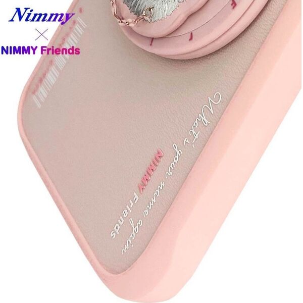 Etui Nimmy Glasses Cool Cat do iPhone 16  różowy standard