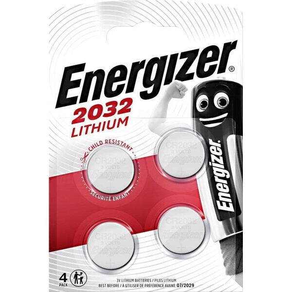 BATERIA ENERGIZER SPECJALISTYCZNA CR2032  4 sztuki  3V  ECO