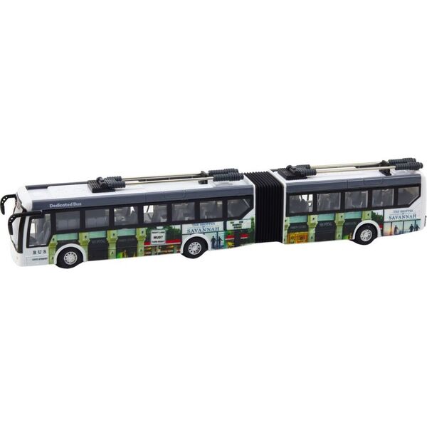 Trolejbus Miejski Zdalnie Sterowany RC Światła Transport Publiczny EDUKAMP