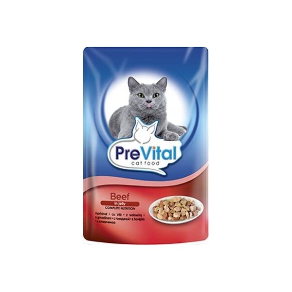 PREVITAL wołowina w galaretce dla kotów 100g
