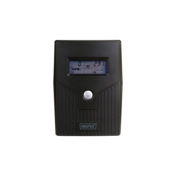 Digitus UPS Line-Ineractive LCD BASIC, 800VA/480W, 1x12V/9A, AVR, 2x Schuko CEE 7/3