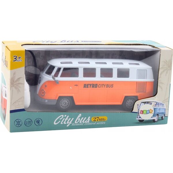 Autobus Retro City Bus Zdalnie Sterowany RC Światła 1:30
