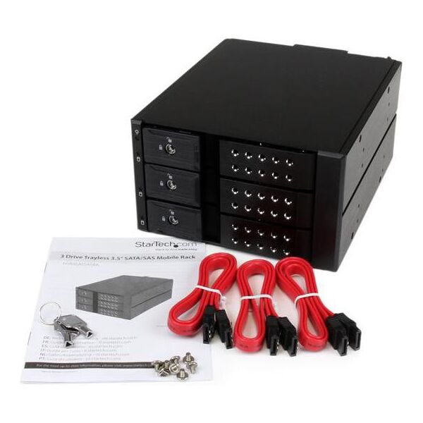 StarTech na trzy dyski twarde 3.5" SAS, SATA (HSB3SATSASBA)