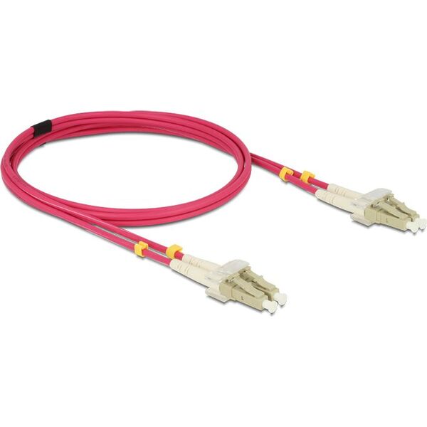 Delock Patchcord światłowodowy, LC/LC, 50/125µ, 2m, OM4 (84641)