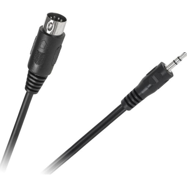 Kabel DIN - Jack 3.5mm 1.2m czarny (KPO2846-1,2)