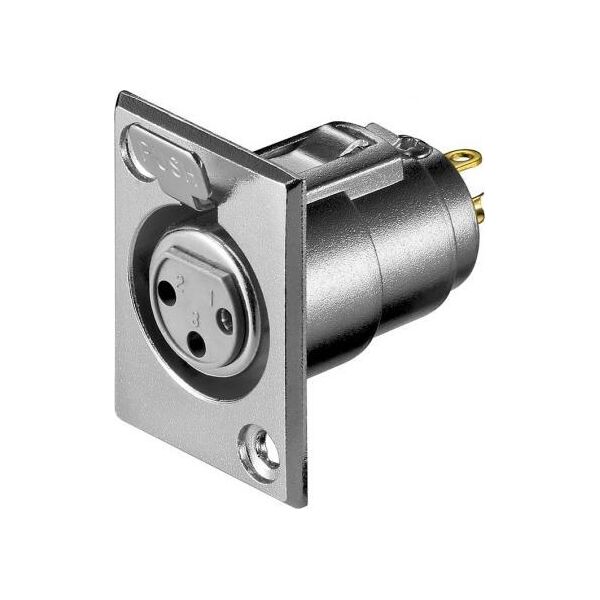 Goobay Zalane gniazdo mikrofonowe, 3 Pin - Styki 3 Pin