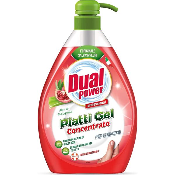 Dual Power DUAL Power ANTYBAKTERYJNY koncentrat do mycia naczyń o zapachu granatu 1L
