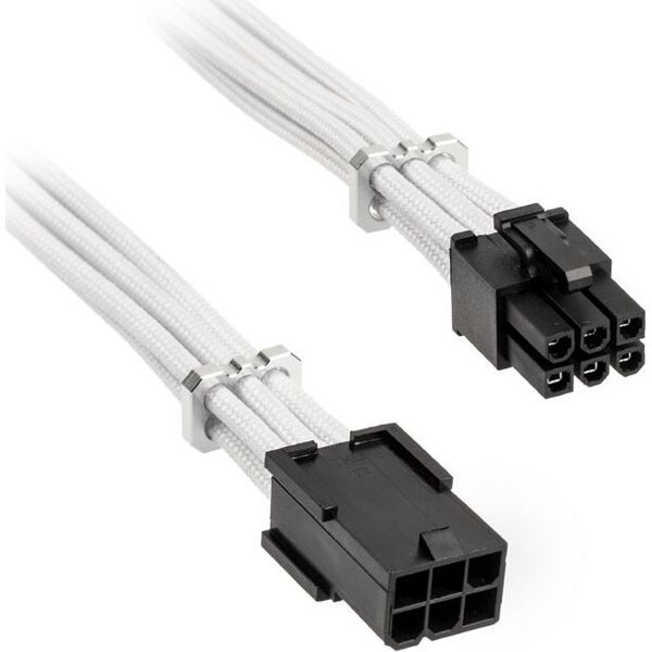 BitFenix PCIe 6-pin - PCIe 6-pin, 0.45m, Λευκό (BFA-MAC-6PEG45WK-RP)