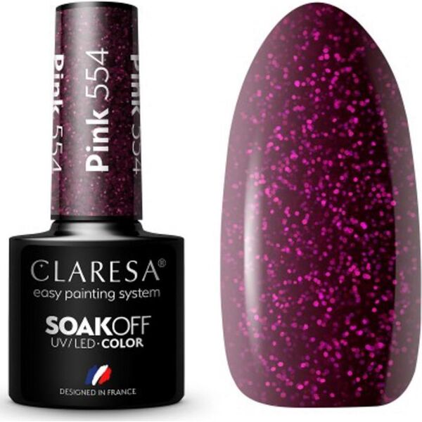 Claresa CLARESA Lakier hybrydowy PINK 554 -5g