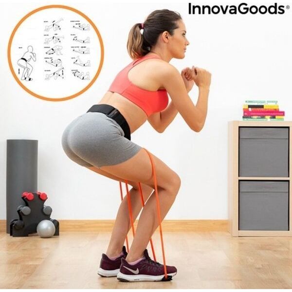 InnovaGoods Pas z taśmami oporowymi na pośladki i przewodnik do ćwiczeń Bootrainer InnovaGoods () - 79705